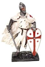 Dekofigur Templer mit Schwert und Schild 20cm Ritter Deko Skulptur