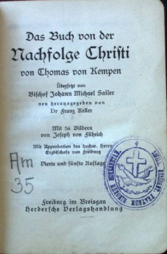 Das buch von der nachfolge - das,
