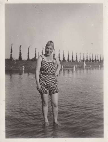Vintage foto hübsche frau - vintage,
