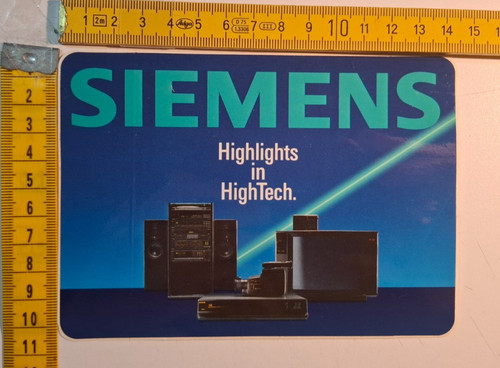 Aufkleber siemens hifi - "siemens,