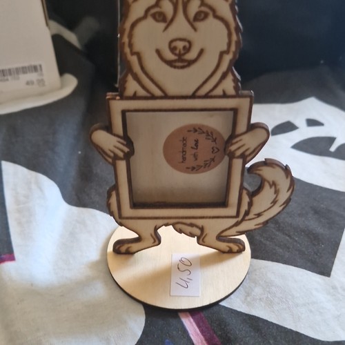 Holz dekofigur hund husky - dekofigur,
