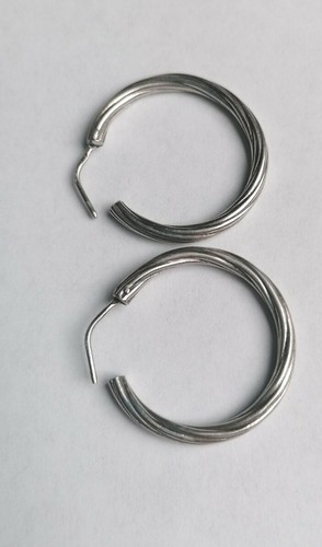 Creolen 925 silber vintage - creolen,