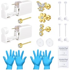 Ohrpiercing Set Edelstahl 316L