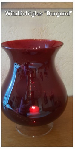 Windlichtglas burgund von - windlichtglas, "burgund"