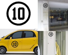 Aufkleber Vinyl Numero 10