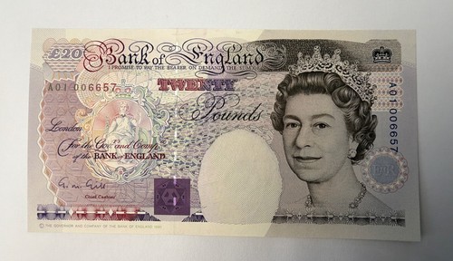 Bank england gill - of, £20