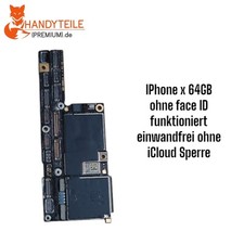 Original iPhone X 64GB Platine Motherboard Ohne Face ID  geprüft 