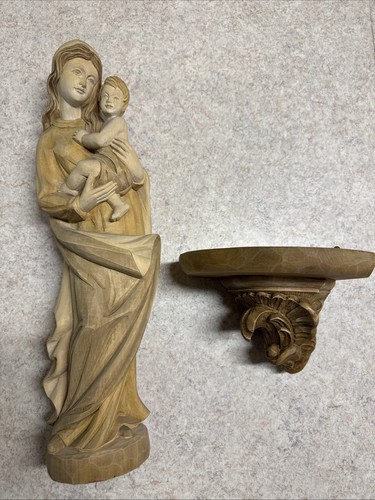 Handgeschnitzte figur maria - handgeschnitzte,