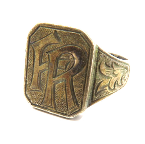 Antiker herrenring art deco - art,