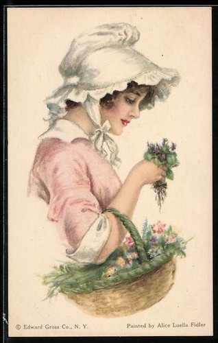 Künstler alice luella - künstler-ak,