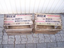 Alte Bierkiste  aus Holz BIER AUS BADEN-WÜRTEMBERG  Kasten,  0,33 liter von 1966