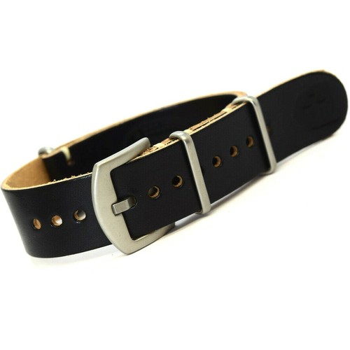 Nato strap leder armband - nato,