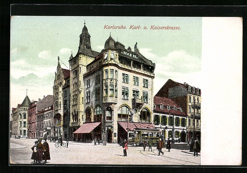 Karlsruhe blick in - ak, die