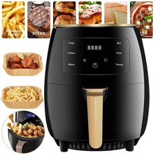 Heißluftfritteuse 6L  2400W Heissluft Friteuse ohne Öl Fett mit LCD-Touchscreen