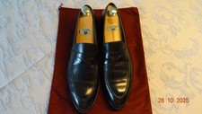 W.GIBBS Herrenschuh, Slipper, elegant, Leder schwarz, Gr. 43, sehr gepflegt