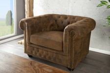 Chesterfield Sessel Antikbraun