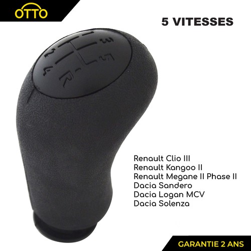 Schaltknauf schwarz für clio - schaltknauf,