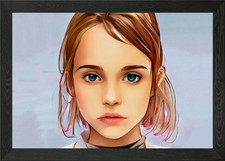 Gerahmtes Wandbild Kind Poster