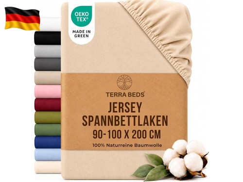 Jersey spannbettlaken 90x200cm - jersey,