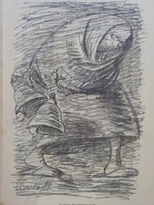 ERNST BARLACH - Bethlehem Steel-Company. Lithographie 1915. Schult 70 / Polen