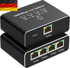 LAN Splitter 1 auf 4 Gigabit Ethernet Switch 2 4 Port Netzwerk Kabel Verteiler