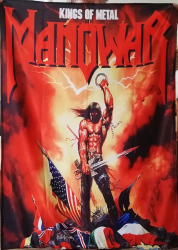 Manowar kings metal flag - manowar,