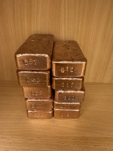Handgegossene kupferbarren - kupferbarren,