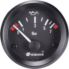 Equus 842095 Kfz Einbauinstrument Öldruckanzeige Zusatz Instrument 0-7bar Tuning
