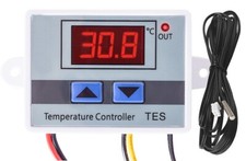DIGITAL LED TEMPERATURREGLER THERMOSTAT CONTROL TEMPERATUR REGLER 12V 24V 230V