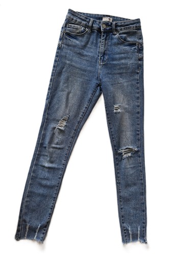 Mädchen damen jeans - jeans, destroyed