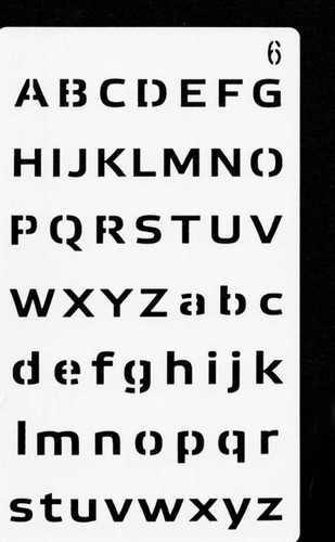 Schablone stencil buchstaben - schablone,
