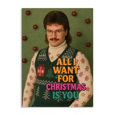 Weihnachtskarte NERD All I want for Christmas Postkarte Weihnachten lustig