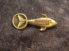 SCHWIMMEN / TAUCHSPORT, BARAKUDA SCHWIMMER ABZEICHEN des I.A.C. Essen, Brosche