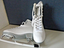Schlittschuhe Damen 37 weiss mit Kufenschutz