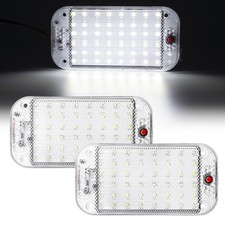 2x 12V 48LED Deckenlampe Innenraumleuchte Licht Beleuchtung Wohnwagen Auto Kfz