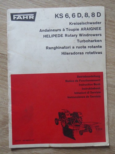 Fahr kreiselschwader ks6 - fahr, ks8