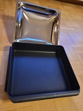 Bräter Gusseisen mit Edelstahldeckel, für Backofen und Herd, IMPERIA, wie neu