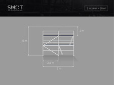 GÜNSTIG NEU 6x5m Stahlgerüst