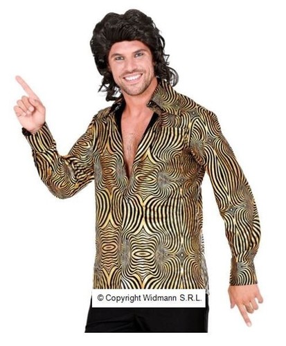 Herren kostüm disco shirt - kostüm,