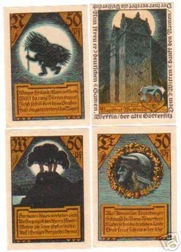 Banknoten notgeld stadt - 4,