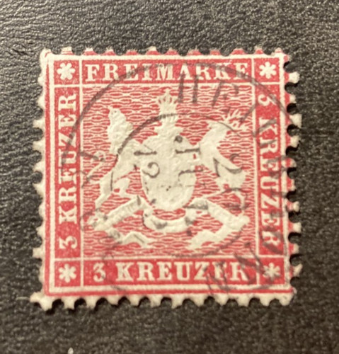Württ 1863 kr aus - 3,