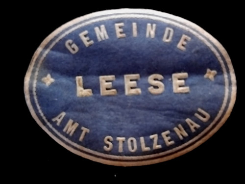 Siegelmarke gemeinde leese - siegelmarke, amt