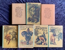7x alte Tarzan Bücher, zum