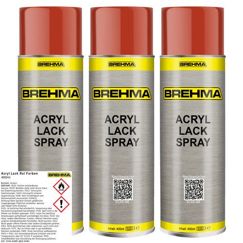 Brehma acryl lackspray - 3x, ral