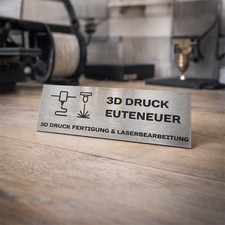 Edelstahl Schild individuell