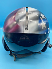 #SE3937# Vintage Pilotenhelm, Fliegerhelm Gentex HGU Handbemalt USA *VERY RAR*