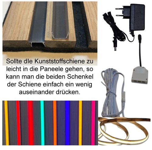 Led leuchte kunst schiene - led,