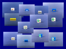 LEGO® Weltraum Space Monorail Stein Monitor Pfeil Computer Grill... Variante V