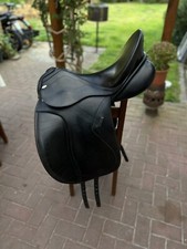 Kentaur Dressur Sattel, Beran Klassik Schwarz, 17 1/2