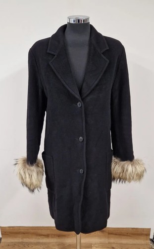 Sportmax schwarzer mantel 6 - schwarzer,
